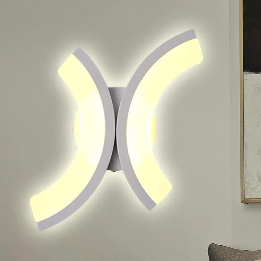 DecorBites™ Minimalist Geometric LED Wall Sconce – Warm/White Light