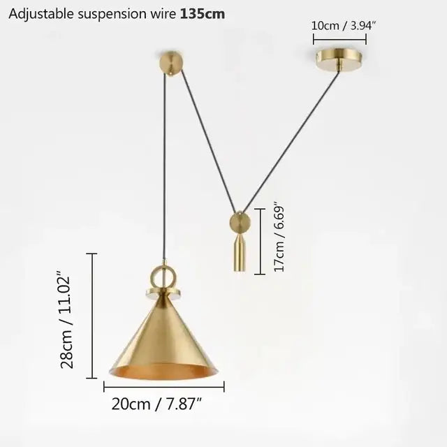 Minimalist gold adjustable linear pendant lights dining room