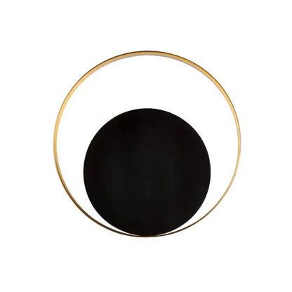 Minimalist gold & black led wall lamp for living room
