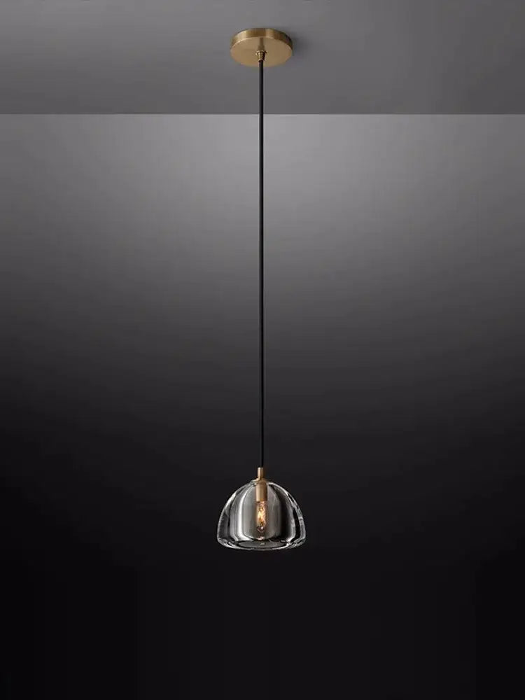 Minimalist gold crystal chandelier lighting for dining room