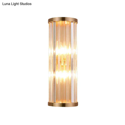 Minimalist gold crystal wall sconce e12 e14 living room light