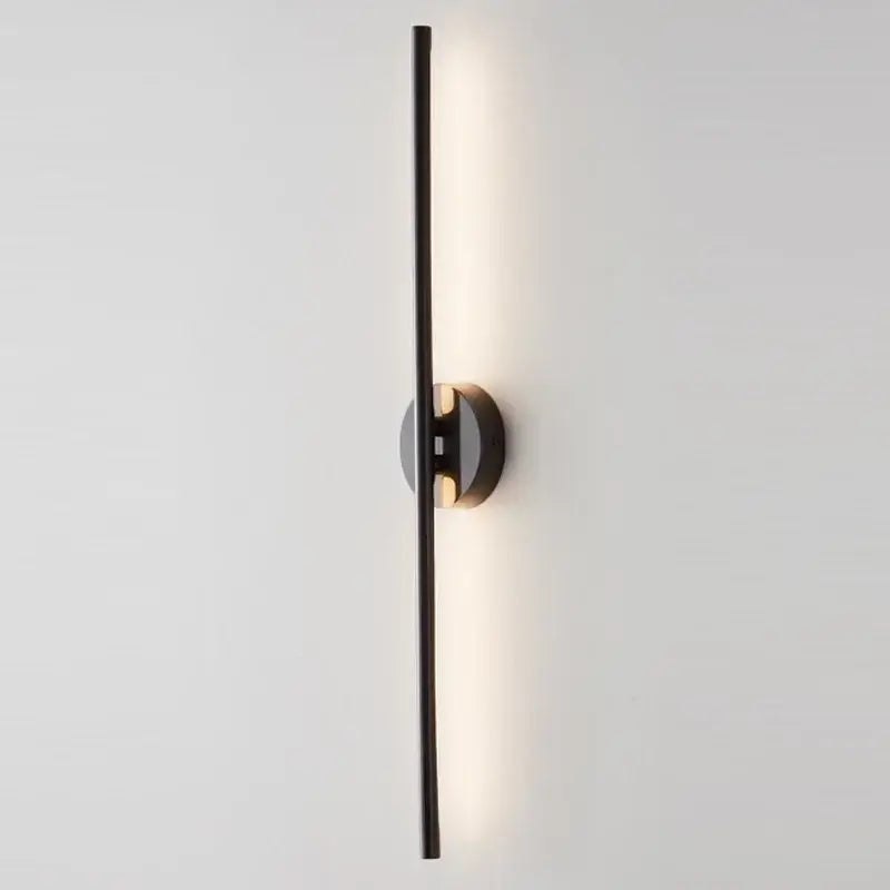 Minimalist gold linear led wall sconce lamps bathroom light fixture