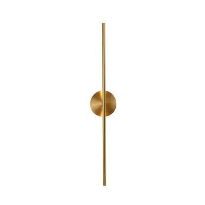 Minimalist gold linear led wall sconce lamps bathroom light fixture