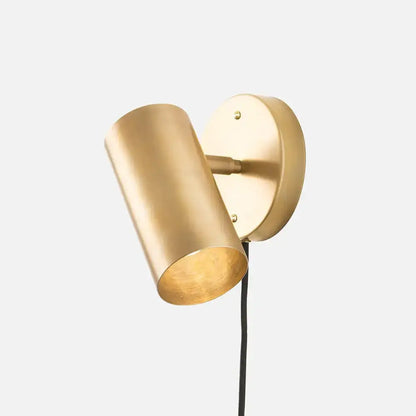Minimalist gold metal wall lamp bedside spotlight for bedroom