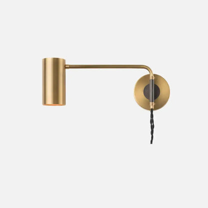 Minimalist gold metal wall lamp bedside spotlight for bedroom