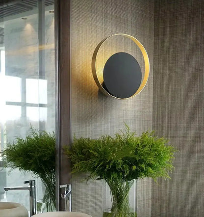 Minimalist gold nordic led wall sconce for bedroom lighting