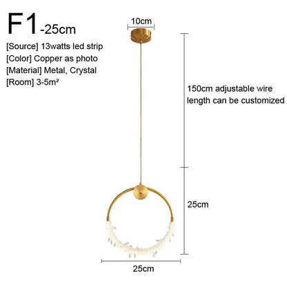 Minimalist gold nordic pendant lights kitchen glass shade decor