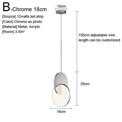 Minimalist gold nordic pendant lights kitchen glass shade decor
