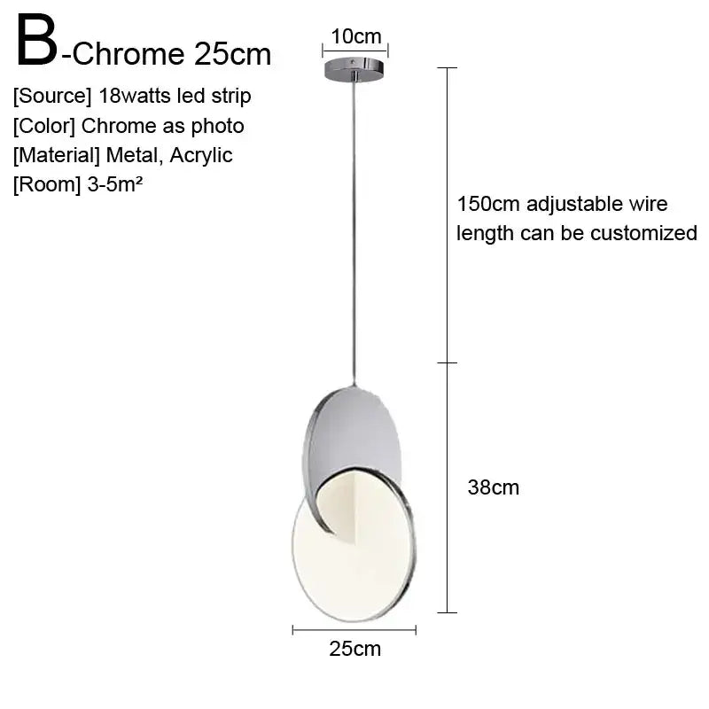 Minimalist gold nordic pendant lights kitchen glass shade decor