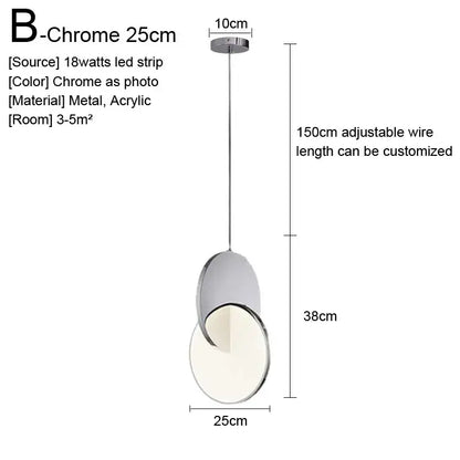 Minimalist gold nordic pendant lights kitchen glass shade decor