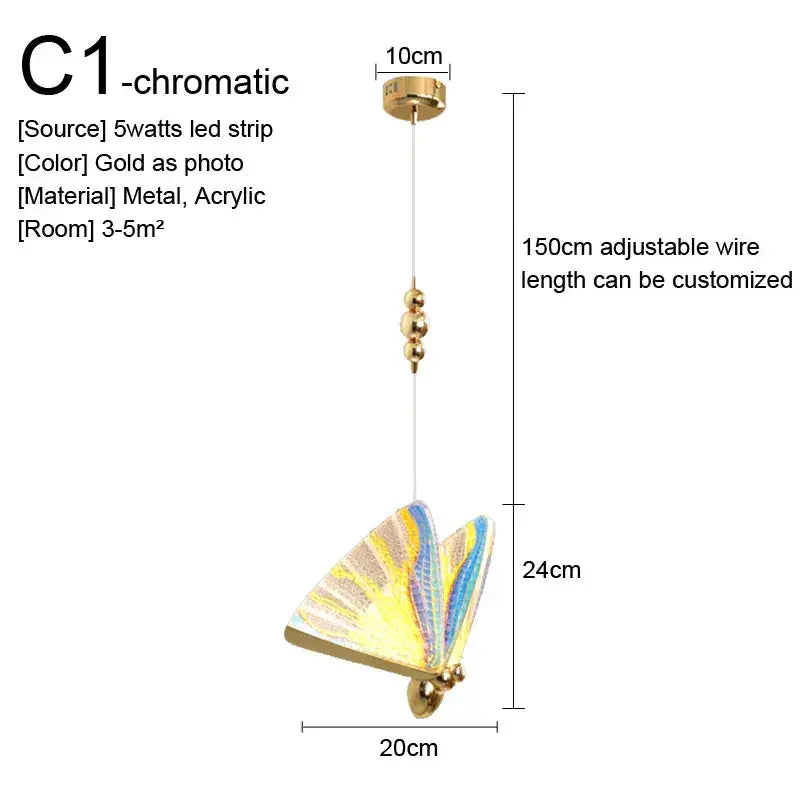 Minimalist gold nordic pendant lights kitchen glass shade decor