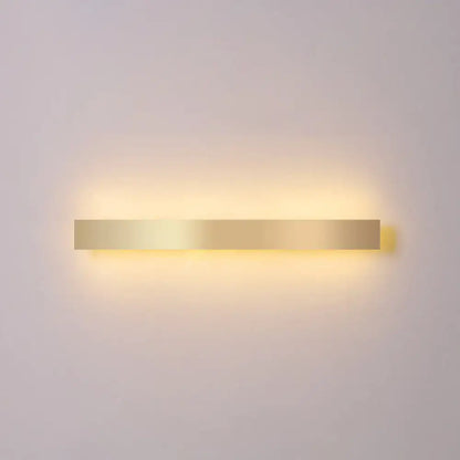Minimalist gold plated led wall sconce living room bar light