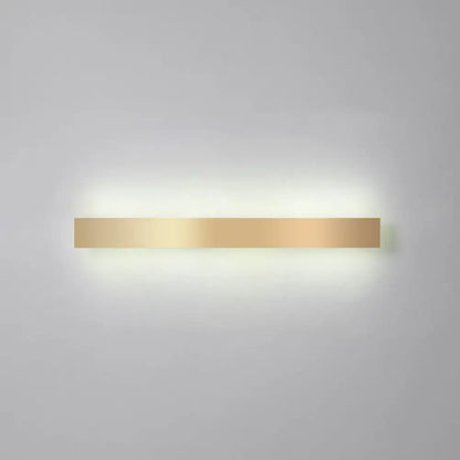 Minimalist gold plated led wall sconce living room bar light