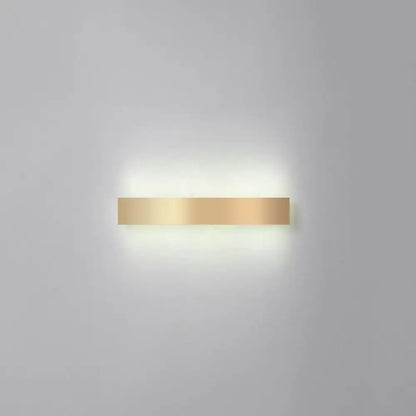 Minimalist gold plated led wall sconce living room bar light