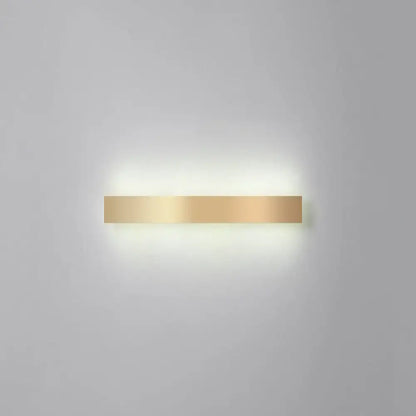 Minimalist gold plated led wall sconce living room bar light