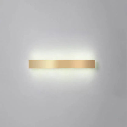 Minimalist gold plated led wall sconce living room bar light