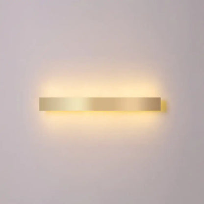 Minimalist gold plated led wall sconce living room bar light