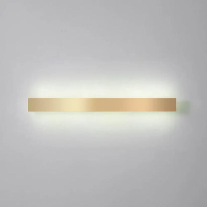 Minimalist gold plated led wall sconce living room bar light