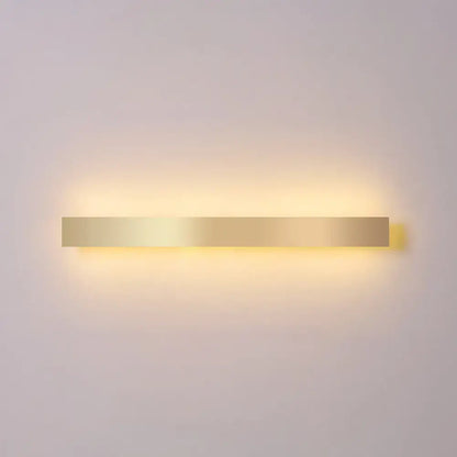 Minimalist gold plated led wall sconce living room bar light
