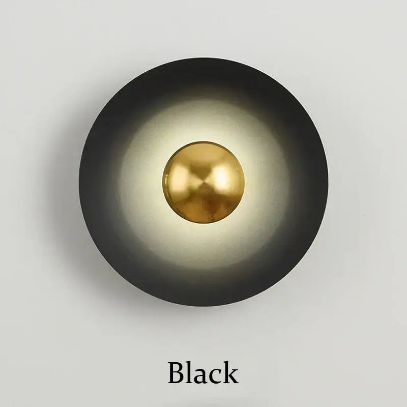 Minimalist golden macaroon led wall lamp bedroom ambient light