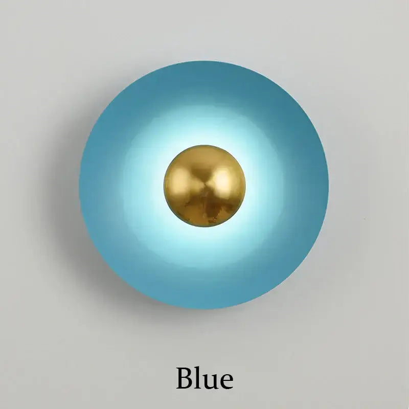 Minimalist golden macaroon led wall lamp bedroom ambient light