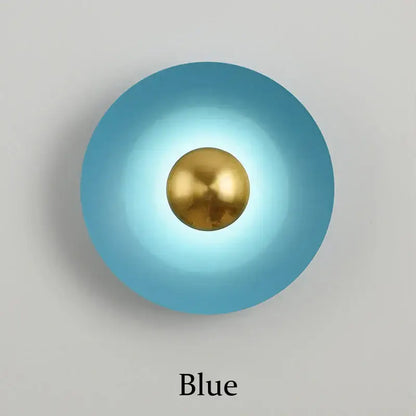 Minimalist golden macaroon led wall lamp bedroom ambient light
