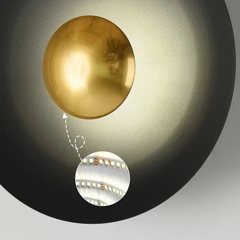 Minimalist golden macaroon led wall lamp bedroom ambient light