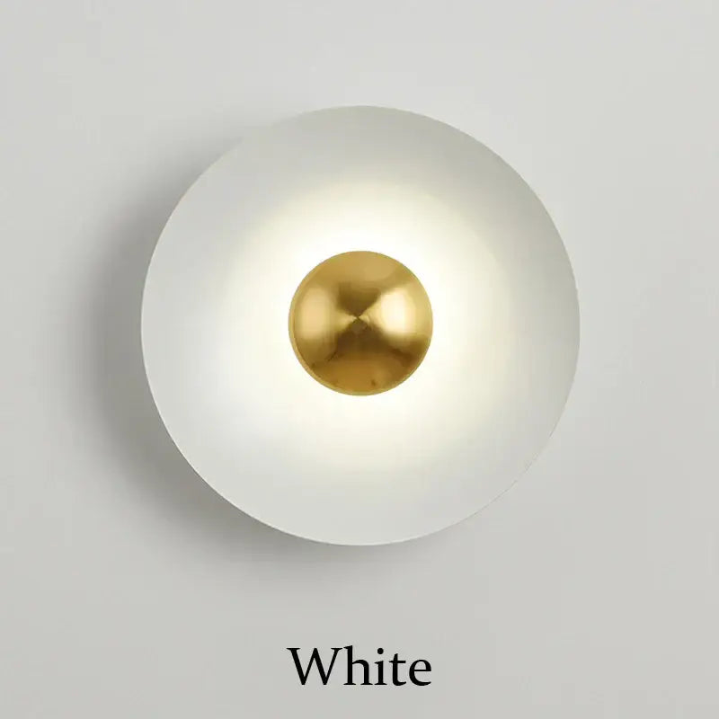 Minimalist golden macaroon led wall lamp bedroom ambient light