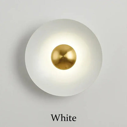 Minimalist golden macaroon led wall lamp bedroom ambient light