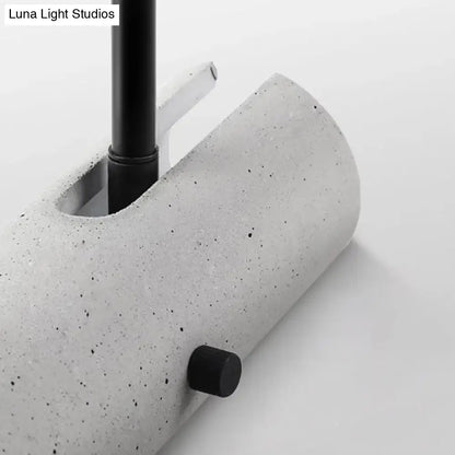 Minimalist grey led wall spotlight – bedroom matte sconce