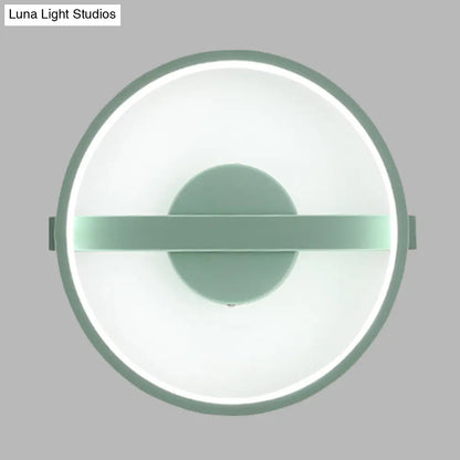 DecorBites™ Minimalist LED Acrylic Wall Lamp in Green - White/Warm Light, 12.5"/16.5" Dia