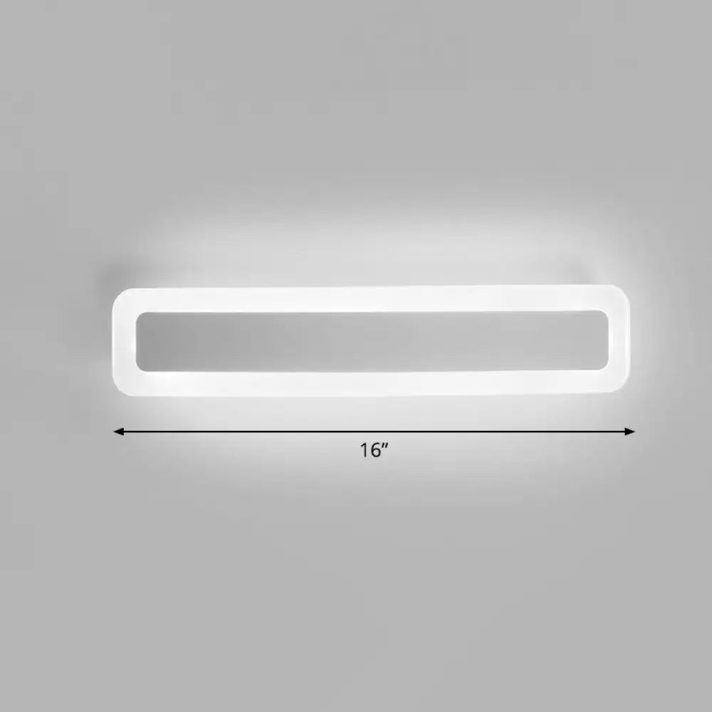 DecorBites™ Minimalist LED Bar Vanity Light for Bathroom - White Acrylic Wall Mount