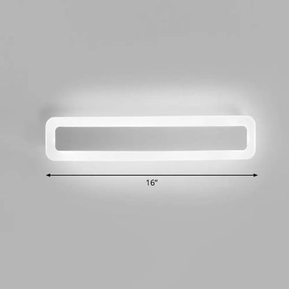 DecorBites™ Minimalist LED Bar Vanity Light for Bathroom - White Acrylic Wall Mount