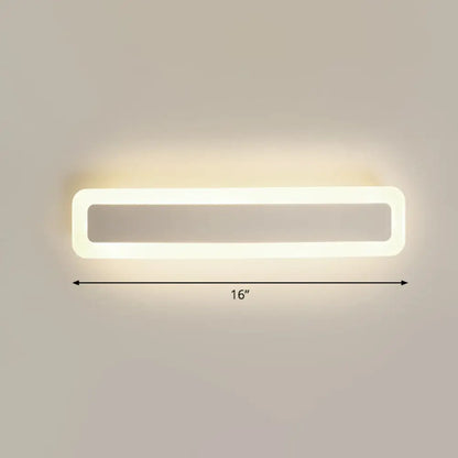 DecorBites™ Minimalist LED Bar Vanity Light for Bathroom - White Acrylic Wall Mount