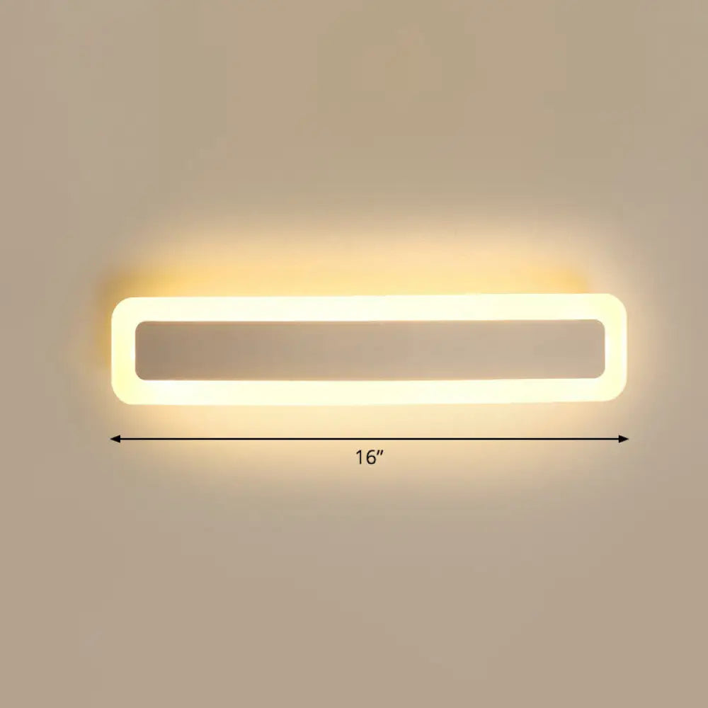 DecorBites™ Minimalist LED Bar Vanity Light for Bathroom - White Acrylic Wall Mount
