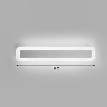 DecorBites™ Minimalist LED Bar Vanity Light for Bathroom - White Acrylic Wall Mount