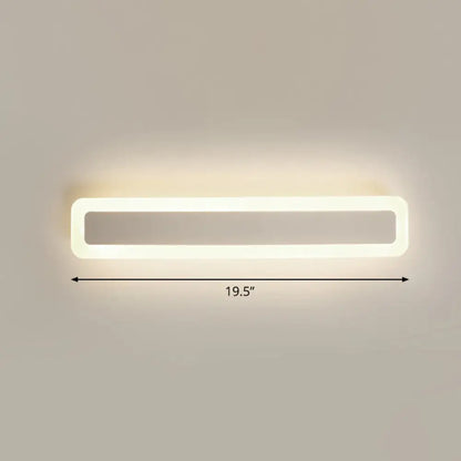 DecorBites™ Minimalist LED Bar Vanity Light for Bathroom - White Acrylic Wall Mount