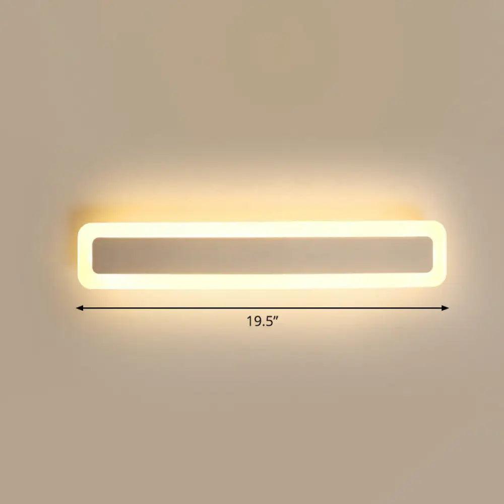 DecorBites™ Minimalist LED Bar Vanity Light for Bathroom - White Acrylic Wall Mount