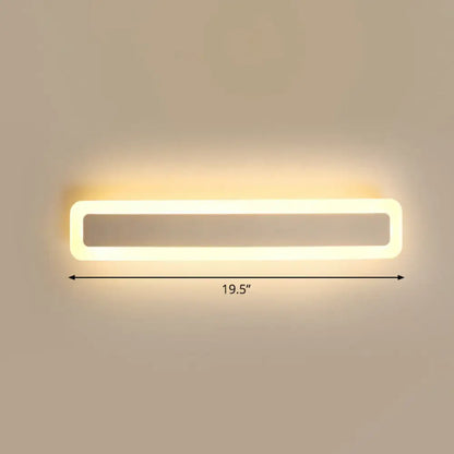 DecorBites™ Minimalist LED Bar Vanity Light for Bathroom - White Acrylic Wall Mount