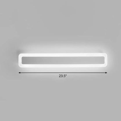 DecorBites™ Minimalist LED Bar Vanity Light for Bathroom - White Acrylic Wall Mount