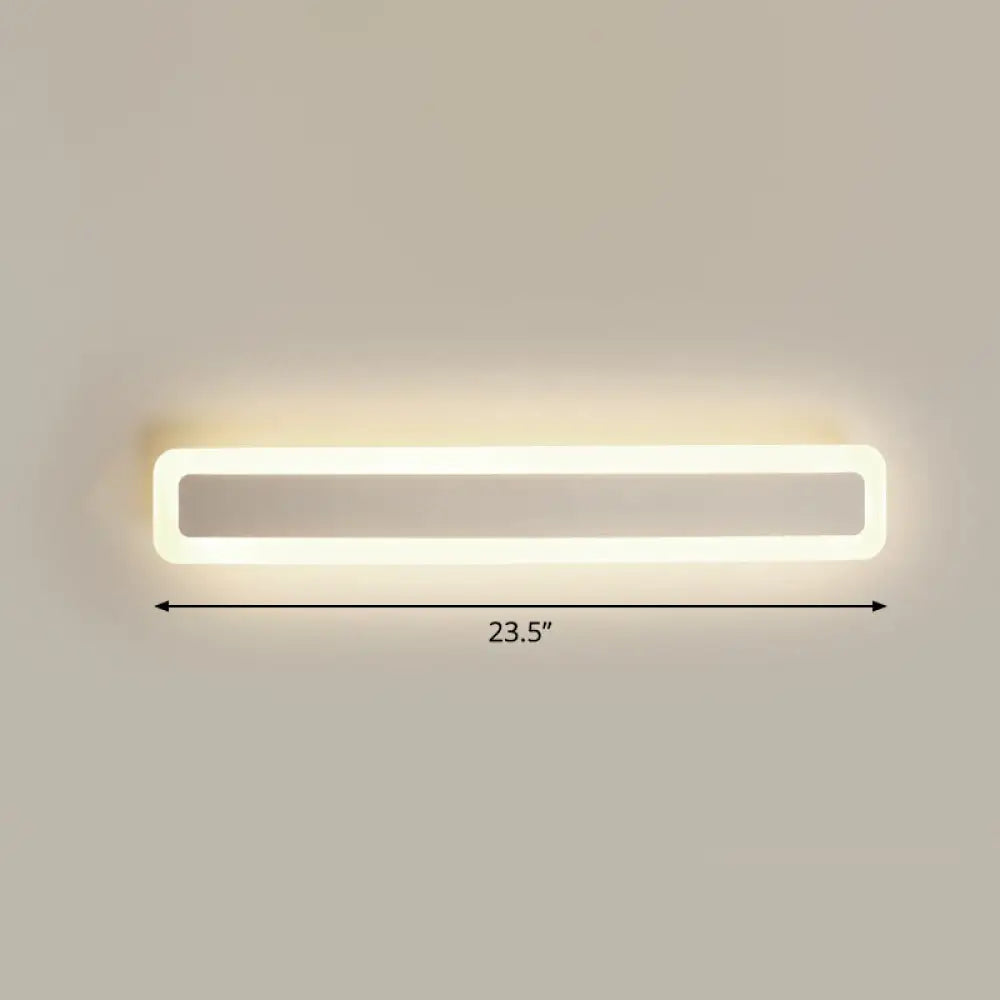 DecorBites™ Minimalist LED Bar Vanity Light for Bathroom - White Acrylic Wall Mount