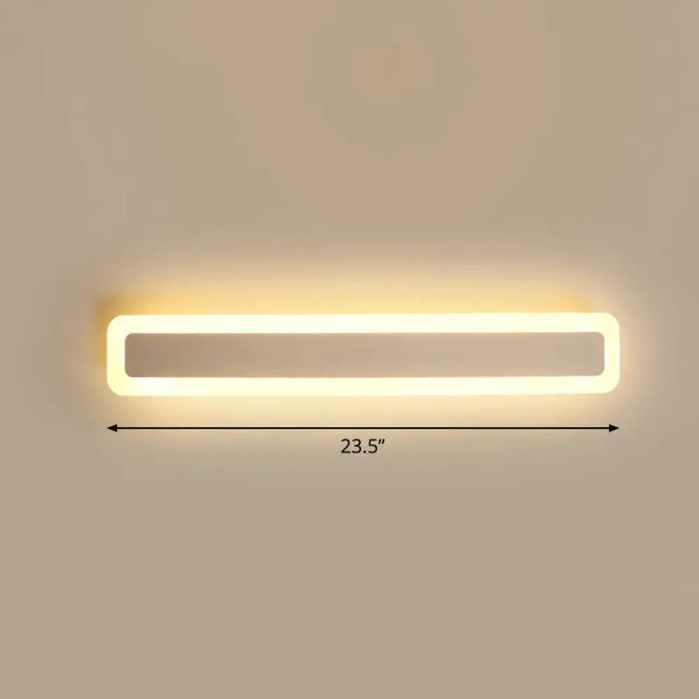 DecorBites™ Minimalist LED Bar Vanity Light for Bathroom - White Acrylic Wall Mount
