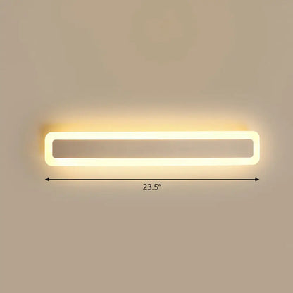 DecorBites™ Minimalist LED Bar Vanity Light for Bathroom - White Acrylic Wall Mount