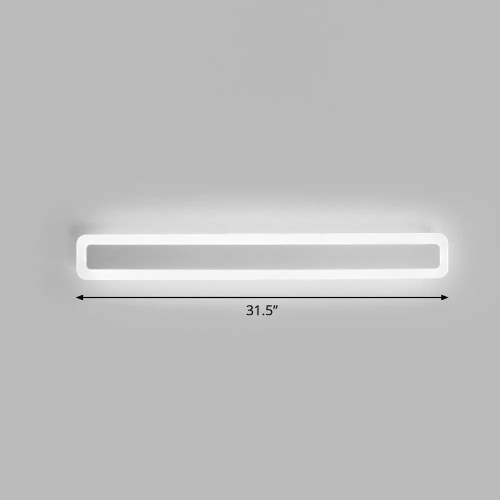 DecorBites™ Minimalist LED Bar Vanity Light for Bathroom - White Acrylic Wall Mount