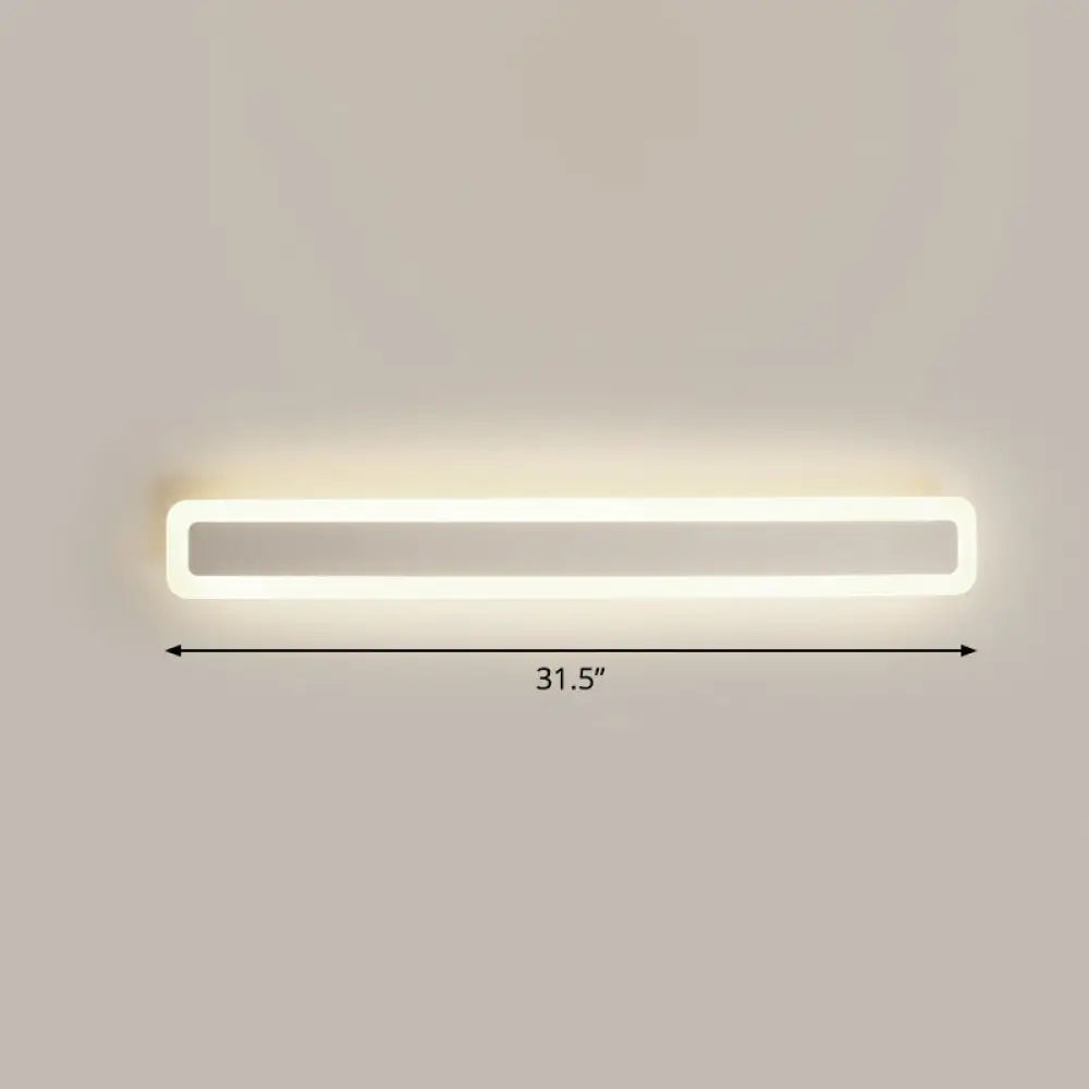 DecorBites™ Minimalist LED Bar Vanity Light for Bathroom - White Acrylic Wall Mount
