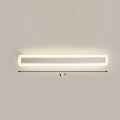 DecorBites™ Minimalist LED Bar Vanity Light for Bathroom - White Acrylic Wall Mount