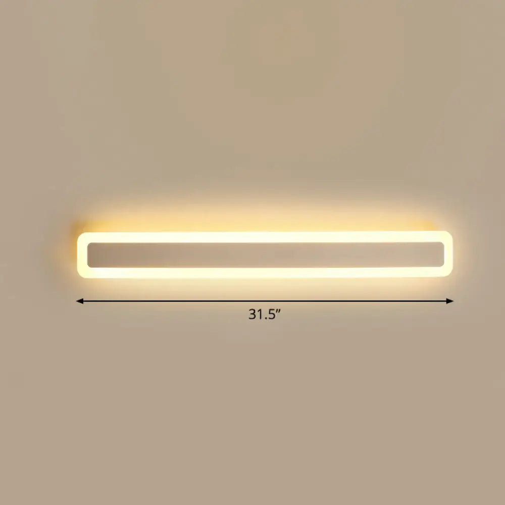 DecorBites™ Minimalist LED Bar Vanity Light for Bathroom - White Acrylic Wall Mount