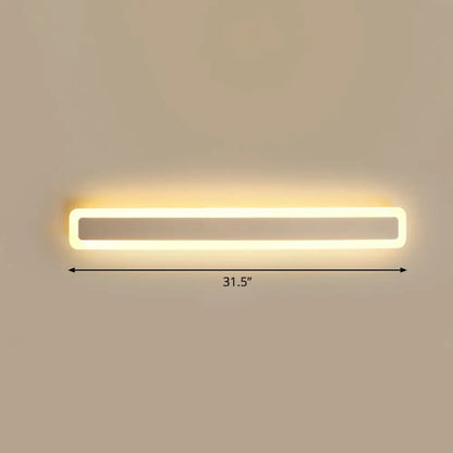 DecorBites™ Minimalist LED Bar Vanity Light for Bathroom - White Acrylic Wall Mount