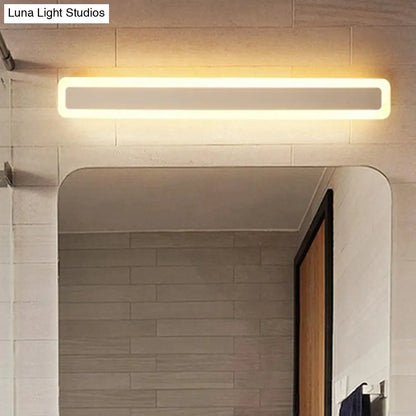 DecorBites™ Minimalist LED Bar Vanity Light for Bathroom - White Acrylic Wall Mount