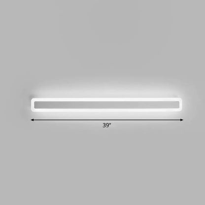 DecorBites™ Minimalist LED Bar Vanity Light for Bathroom - White Acrylic Wall Mount